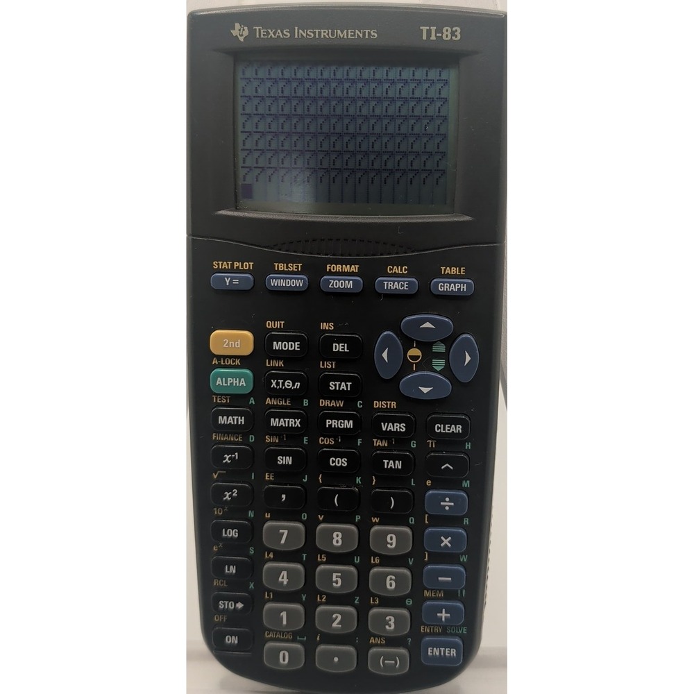 Texas Instruments Graphing Calculator Black TI-83 Plastic Handheld Math